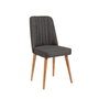 Hanah Home Vina 1053 Juego de Comedor Extensible Pino Atlántico y Antracita